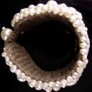 LARGE Italian Pearl Bracelet - Amedeo carved cameo - Baroque pearl cuff -  Wedding Bridal bracelet Pearl  - Genuine pearl bracelet