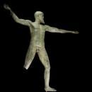 Antique nude Zeus statue -  - Vintage Mythology statue - architectural salvage - art deco statue - mt olympus statue