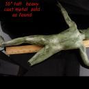 Antique nude Zeus statue -  - Vintage Mythology statue - architectural salvage - art deco statue - mt olympus statue