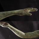 Antique nude Zeus statue -  - Vintage Mythology statue - architectural salvage - art deco statue - mt olympus statue