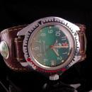 Vintage komandirskie paratrooper mechanical watch - working compass - russian military  parachutists - leather band - 17 kamhea