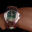 Vintage komandirskie paratrooper mechanical watch - working compass - russian military  parachutists - leather band - 17 kamhea