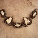 Vintage Selro Selini Dragon Bracelet - medieval Buddha head - Chinese figural jewelry - asian estate bracelet - oriental bracelet