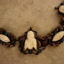 Vintage Selro Selini Dragon Bracelet - medieval Buddha head - Chinese figural jewelry - asian estate bracelet - oriental bracelet