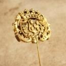 Antique style Nude Nouveau stickpin - Denicola Goddess head - masthead bust Victorian style jewelry - couture mens lapel - womens stickpin