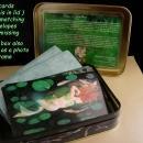 Vintage Mermaid Tin with cards - Gift cards - mermaid photo frame - Nautical goddess - save trees - mythical sea creature - whimsical siren