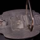 FireFighter Buckle - red black enamel Vintage Fireman buckle belt buckle - Fire truck mens cool gift fireman gift