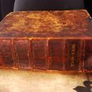 1818 Bible - Antique religious book - family history inside - Apochryphya large vintage Holy bible - steel engraving