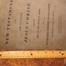 1818 Bible - Antique religious book - family history inside - Apochryphya large vintage Holy bible - steel engraving