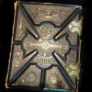 1884 Bible - Antique religious book - Daniel Harris Holy bible - Antique 1500 pages steel engravings - family photo album
