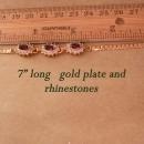 fancy faux Amethyst bracelet - Vintage rhinestone jewelry - February Birthday - Purple birthstone - aquarius gift