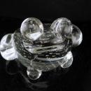 Vintage Hand blown glass FROG Paperweight - controlled bubbles paperweight - frog lover gift -  Gardener -  Figural gift - anniversary gift