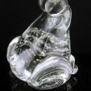 Vintage Hand blown glass FROG Paperweight - controlled bubbles paperweight - frog lover gift -  Gardener -  Figural gift - anniversary gift