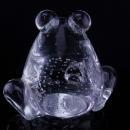 Vintage Hand blown glass FROG Paperweight - controlled bubbles paperweight - frog lover gift -  Gardener -  Figural gift - anniversary gift