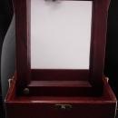 Chinese Painted Jewelry Box - Asian Geisha - Oriental Mirror trinket case - antique style laquer casket - keepsake jewelry case Vintage box