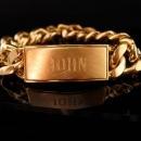 Engraved JOHN ID  Bracelet / Speidel high quality large ID bracelet / Gift for him - John Birthday / Graduation gift / personalized gift
