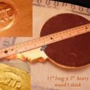 Signed Art Nouveau hand Mirror / vintage gold wood goddess mirror / Antique hand mirror / raised relief woman / vanity accessory