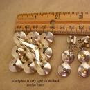 Huge Vintage rivoli Brooch & earrings -  watermelon rhinestones - Clip on set - cluster statement pin - gift for mom -  pink purple lapel pin