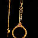 Long Designer Magnifier necklace / 30