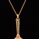 Long Designer Magnifier necklace / 30