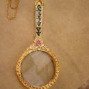 Long Designer Magnifier necklace / 30