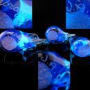 3 pc Blue Bird of Happiness paperweight set - all signed 1990 figurines - Cobalt blue - Vintage love bird figurine - wedding gift - gardener gift