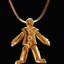 Vintage TRifari Clown Pendant - hinged jointed animated clown - Estate Jewelry - novelty circus clown gift - signed jewelry