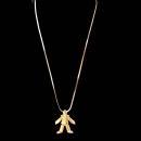 Vintage TRifari Clown Pendant - hinged jointed animated clown - Estate Jewelry - novelty circus clown gift - signed jewelry