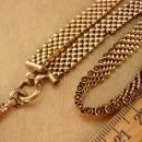 Antique Victorian intaglio Fob necklace - Pocketwatch wide chain - antique centurion - pocketwatch necklace