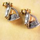Circus Horse Cufflinks Vintage figural Horse head Royalty Plume Medieval wedding set anniversary gift  Rhinestone  Sleeve Accessory