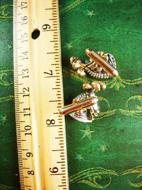 Circus Horse Cufflinks Vintage figural Horse head Royalty Plume Medieval wedding set anniversary gift Rhinestone Sleeve Accessory