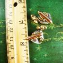 Circus Horse Cufflinks Vintage figural Horse head Royalty Plume Medieval wedding set anniversary gift  Rhinestone  Sleeve Accessory