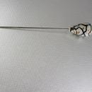 Antique Venetian Glass Hatpin Copper flecks