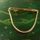 Serpentine Swag Chain Tie Clip Vintage Swank TieKlip Designer Men's Clothing Accessory