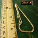 Serpentine Swag Chain Tie Clip Vintage Swank TieKlip Designer Men's Clothing Accessory