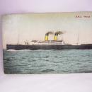 RMS Melita Vintage Postcard Steamboat Liverpool British History War Brides Ship Used
