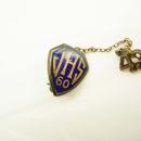 Vintage JHS  School Graduation Pin 1960 Blue Enamel Religious school 1943