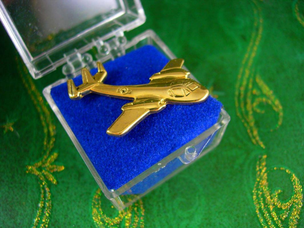 E-3 BOEING Aircraft Tie Tack Vintage Military Plane AIRFORCE Men's Tie Accessory