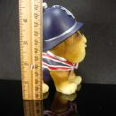 Best of British BULLDOG statue Figurine with flag jacket English Bobby helmet metropolitan police souvenir