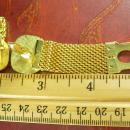 UNUSUAL Cleopatra Cuff links Cigar advertising Cufflinks Vintage gold Mesh Wrap Grenadiers Connoisseurs and Cigar Aficionados Gift for him