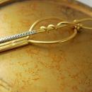 Swank WHIP Unique Tie Clip Vintage Two Tone Gold  Roller Mechanical Fly Fishing Net Pole Sportsman Tie bar