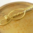 Swank WHIP Unique Tie Clip Vintage Two Tone Gold  Roller Mechanical Fly Fishing Net Pole Sportsman Tie bar