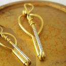 Swank WHIP Unique Tie Clip Vintage Two Tone Gold  Roller Mechanical Fly Fishing Net Pole Sportsman Tie bar