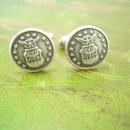 Vintage Military cufflinks US Air Force Eagle Bomb Wings 13 stars shield  Cufflinks Korean to Vietnam NS Meyers