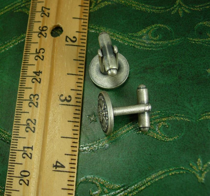 Vintage Military cufflinks US Air Force Eagle Bomb Wings 13 stars shield  Cufflinks Korean to Vietnam NS Meyers