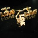 Hippie cufflinks Love Cufflinks Vintage Designer Dante original box tie tack Jewellery groom cufflinks gold men anniversary gift