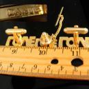 Hippie cufflinks Love Cufflinks Vintage Designer Dante original box tie tack Jewellery groom cufflinks gold men anniversary gift