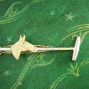 Horse Tie clip Equestrian  Polo Stick Mallet Racing pony Sports Athletics Competition hickok tie clip Tie bar