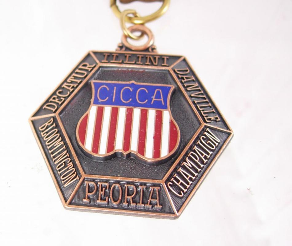 Vintage cicca 1968 senior boys swimming diving medal ribbon splash sports athletics awards