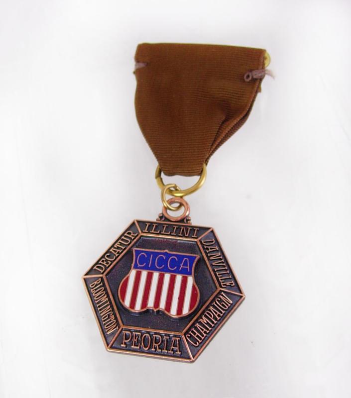 Vintage cicca 1968 senior boys swimming diving medal ribbon splash sports athletics awards